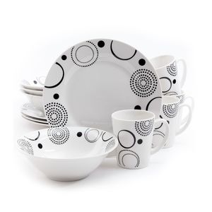 Modern Times 12 piece dinnerware set by Gibson